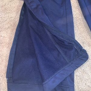 used navy cheer warm up pants
